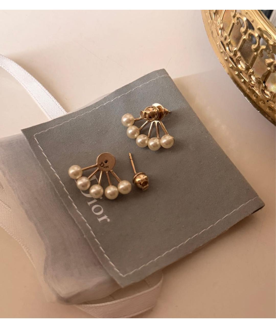 CHRISTIAN DIOR Золотые серьги, фото 7