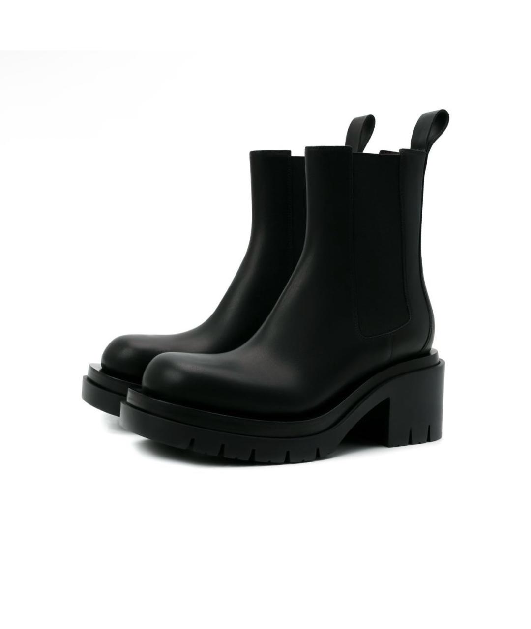 BOTTEGA VENETA Черные кожаные ботинки, фото 8