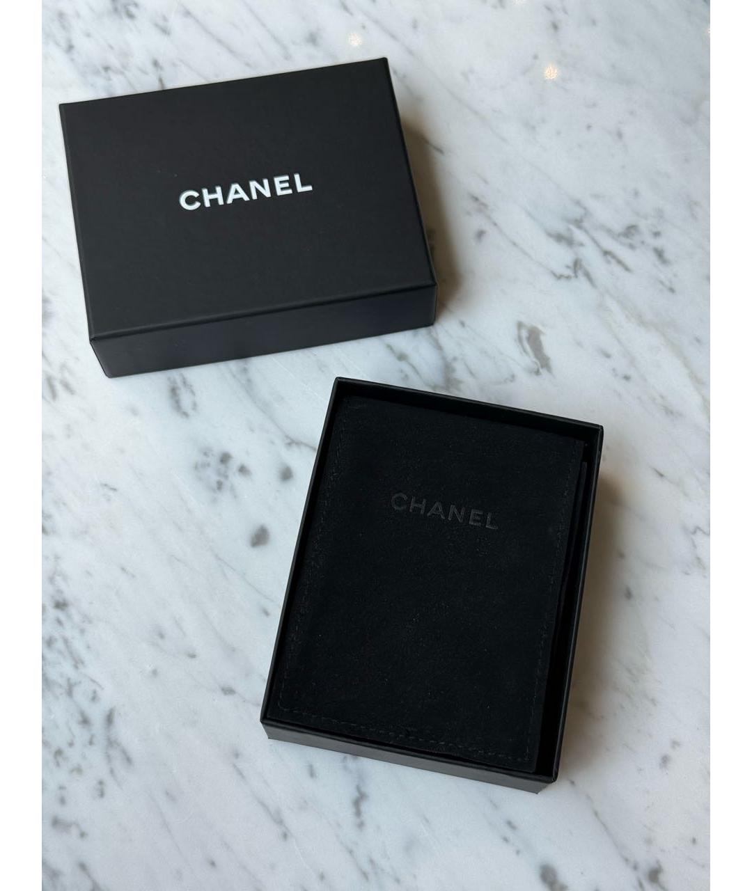 CHANEL Розовые металлические серьги, фото 3