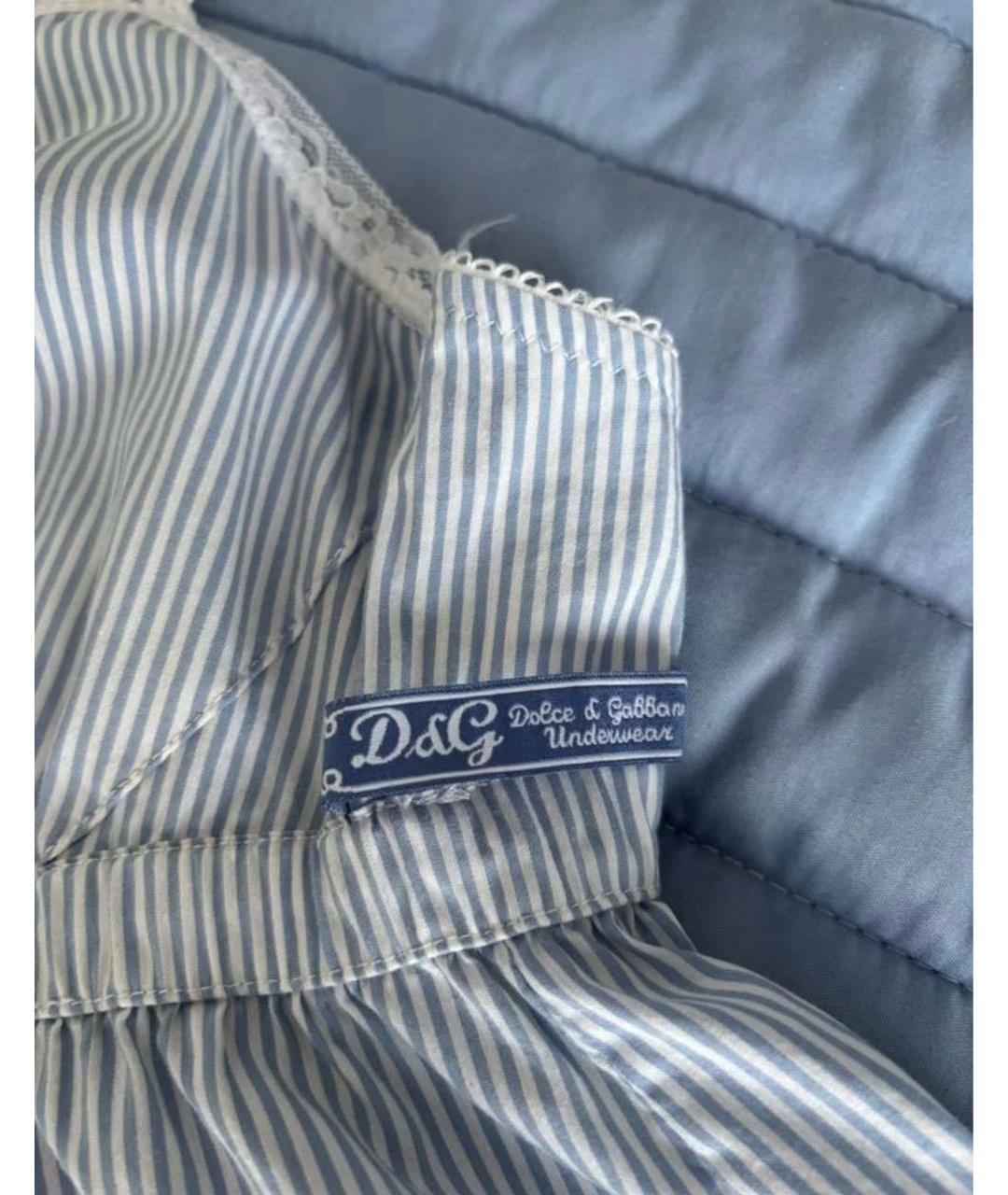 DOLCE&GABBANA Голубая пижамы и сорочки, фото 4