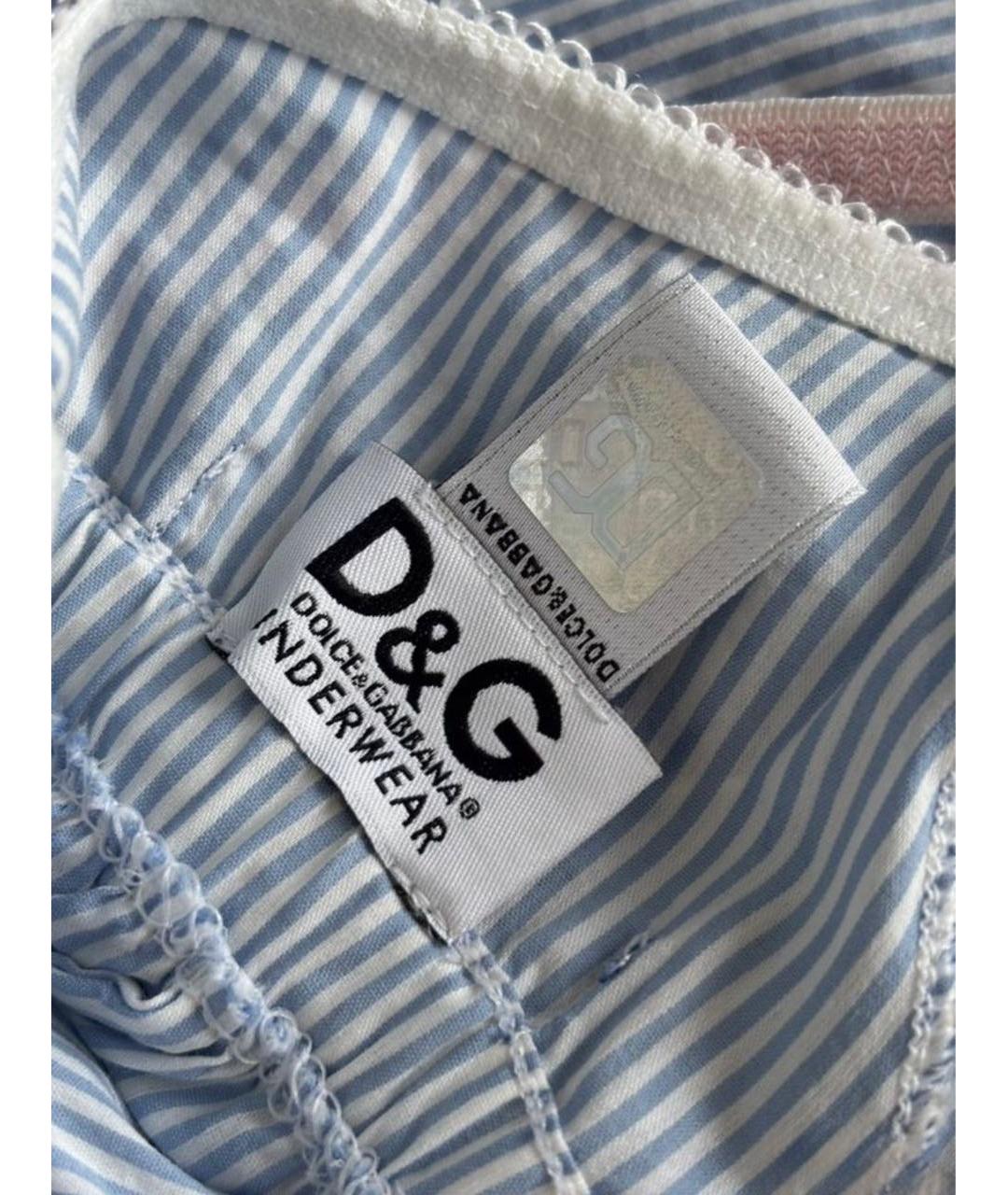 DOLCE&GABBANA Голубая пижамы и сорочки, фото 3