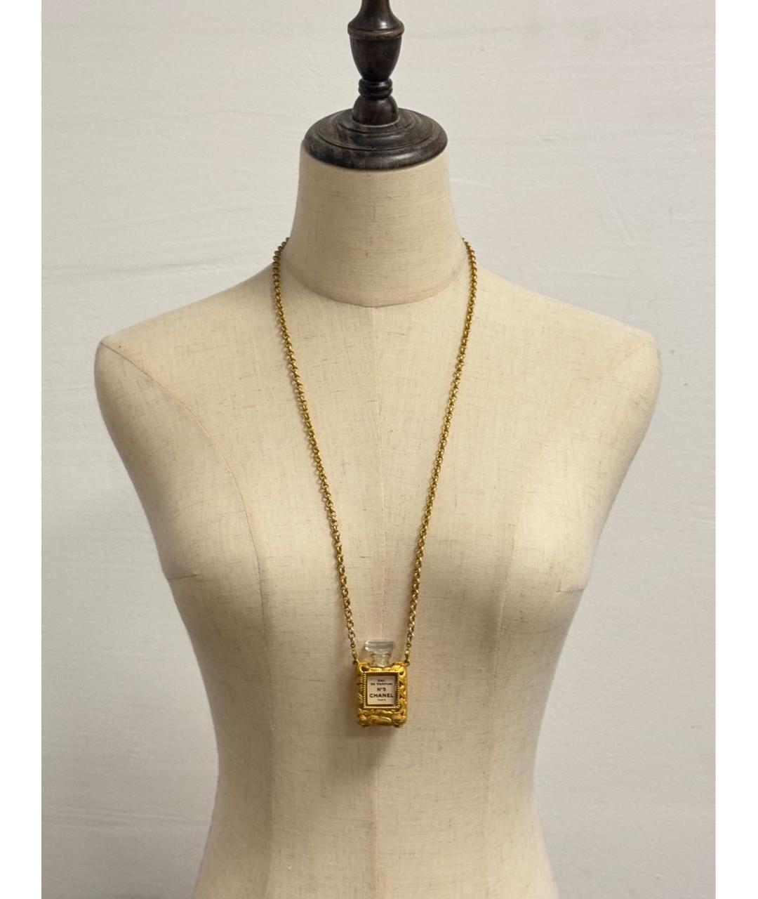 CHANEL Золотое позолоченное колье, фото 8