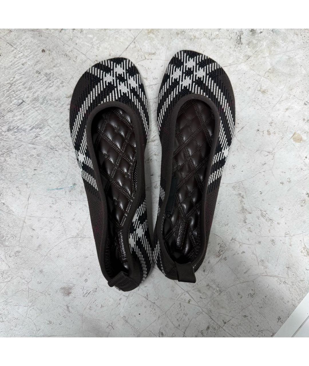 BURBERRY Коричневые балетки, фото 3