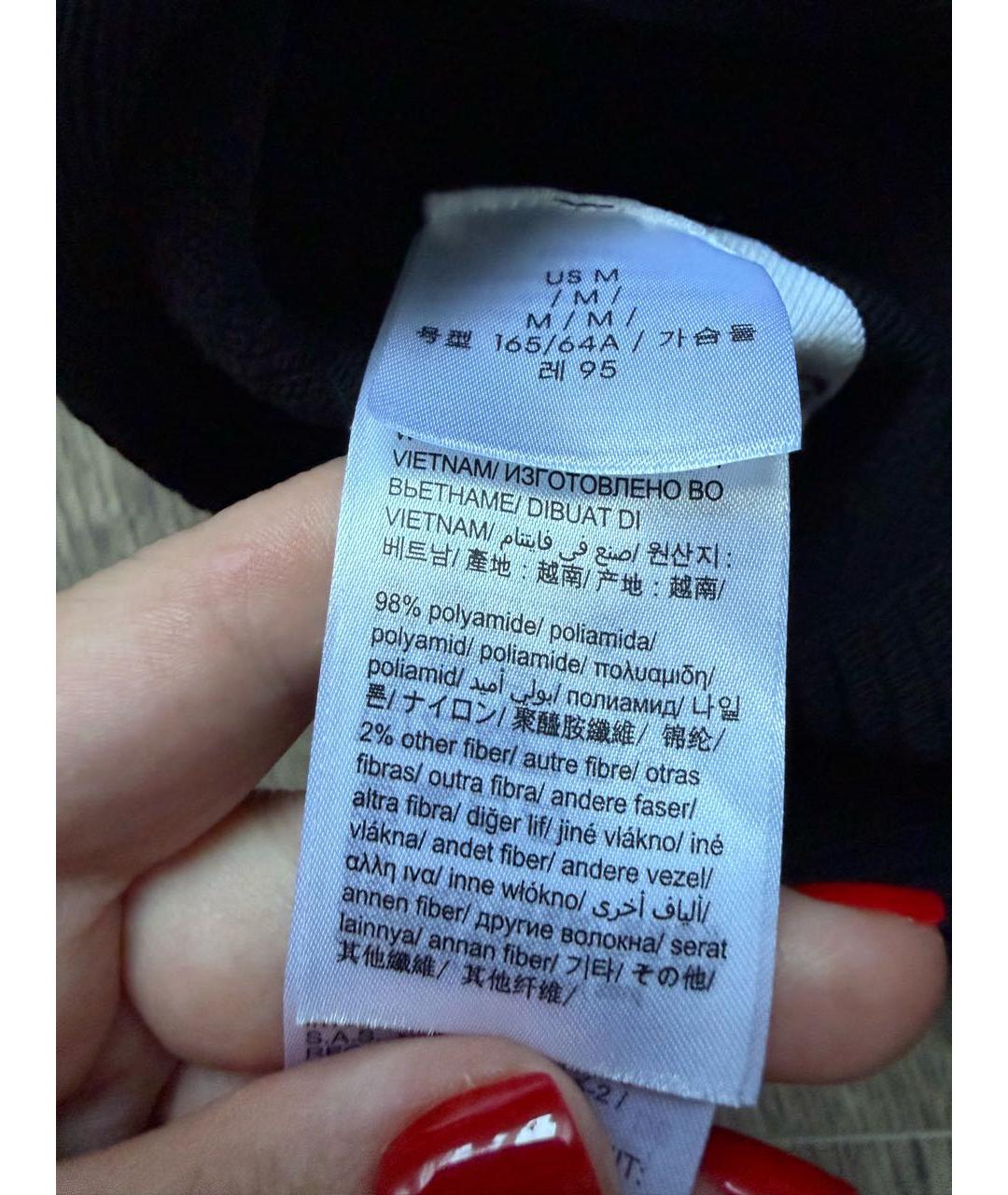 CALVIN KLEIN Черное полиамидовое повседневное платье, фото 5