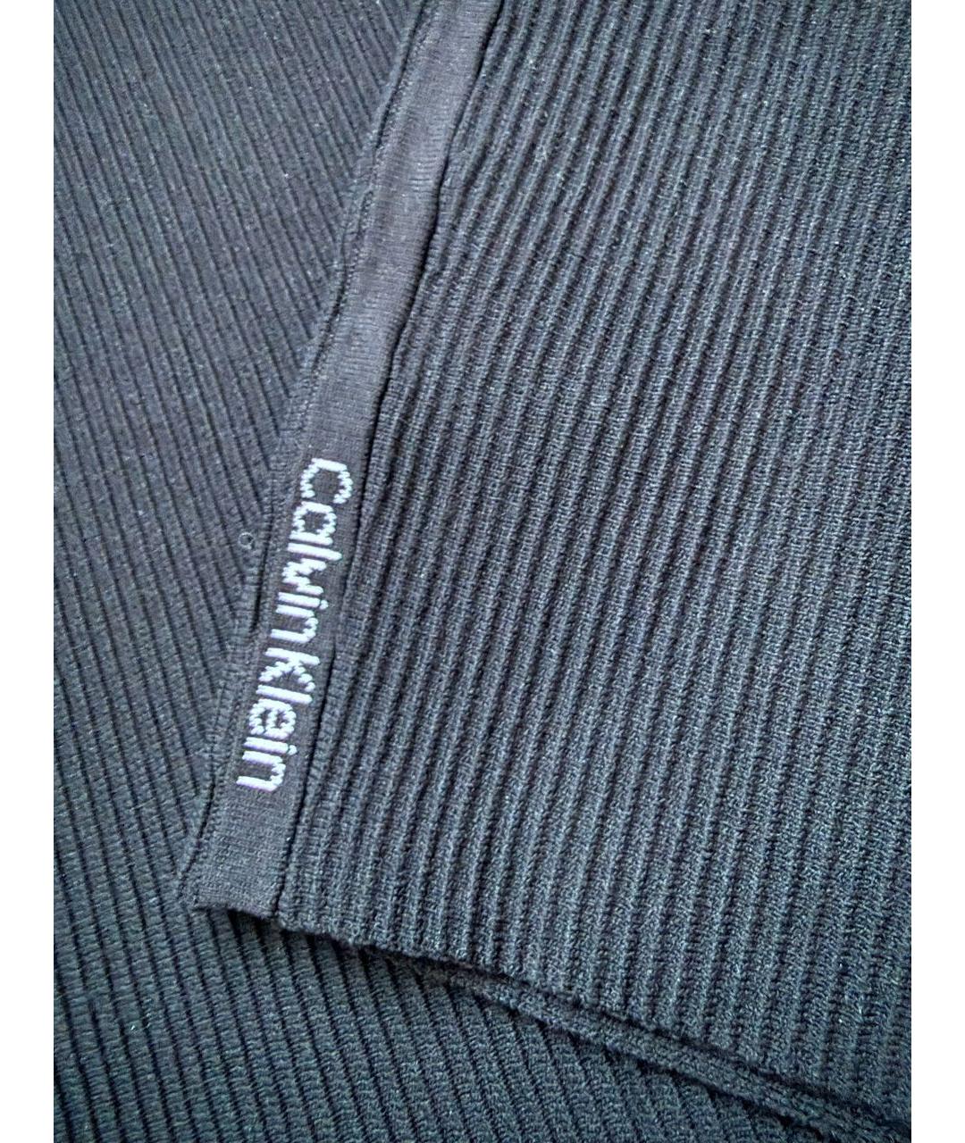 CALVIN KLEIN Черное полиамидовое повседневное платье, фото 4
