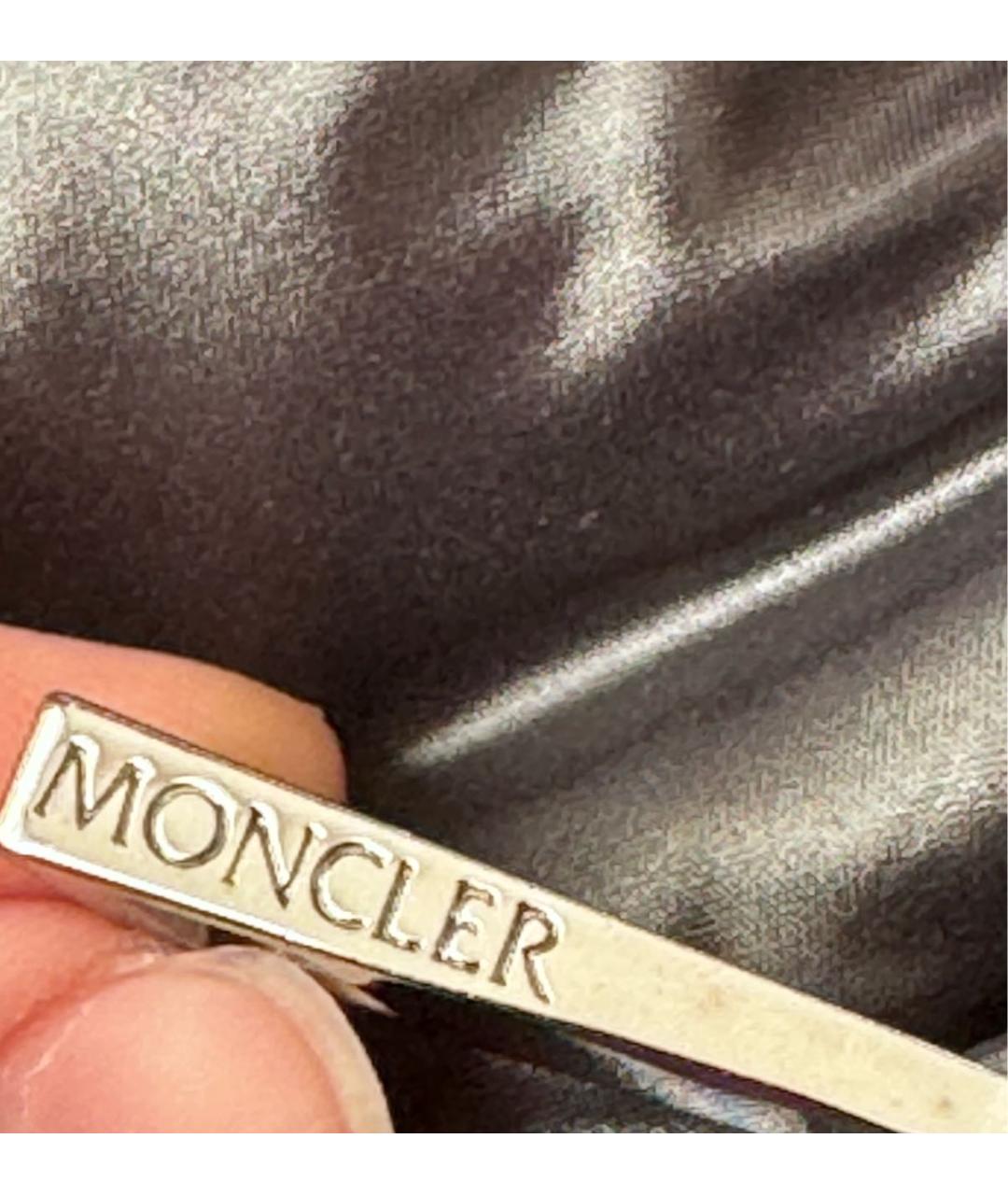 MONCLER Черный пуховик, фото 5