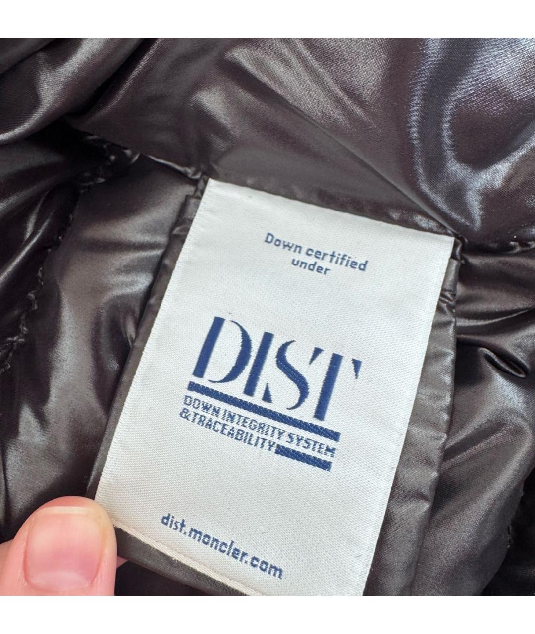MONCLER Черный пуховик, фото 6