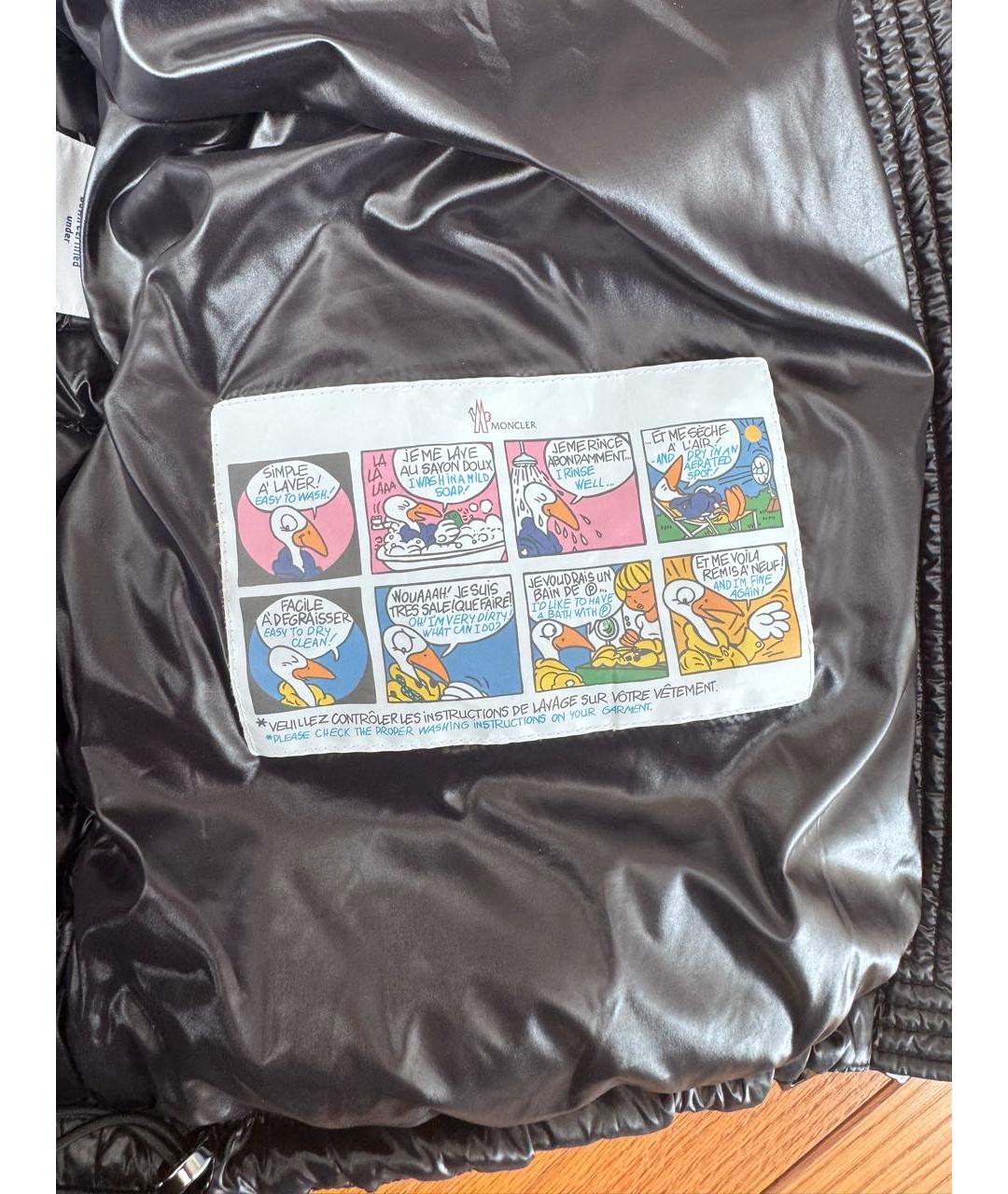 MONCLER Черный пуховик, фото 8