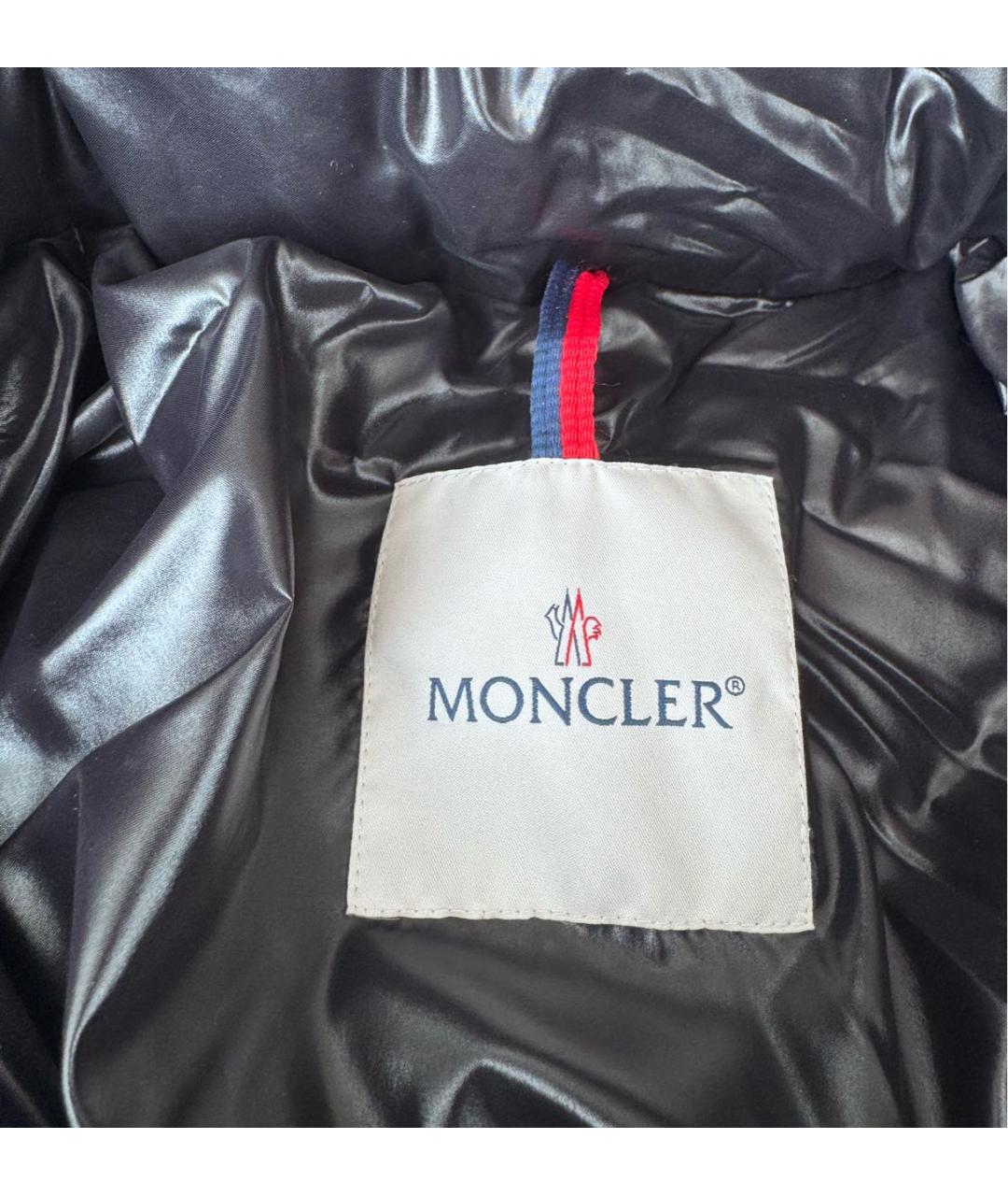 MONCLER Черный пуховик, фото 4