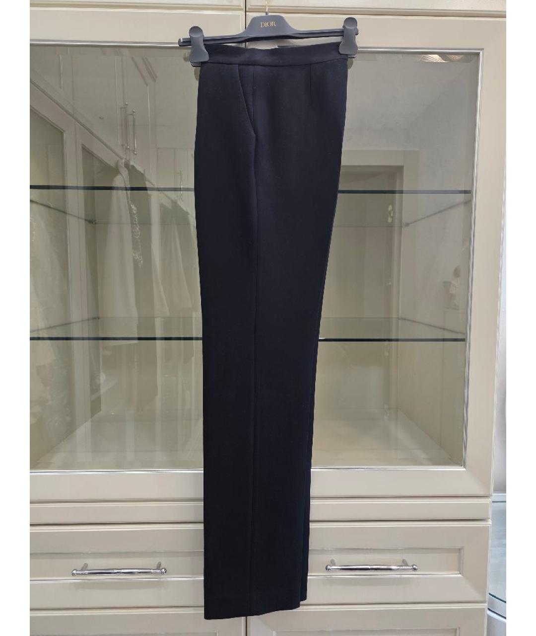 CHRISTIAN DIOR Черные шерстяные брюки узкие, фото 5