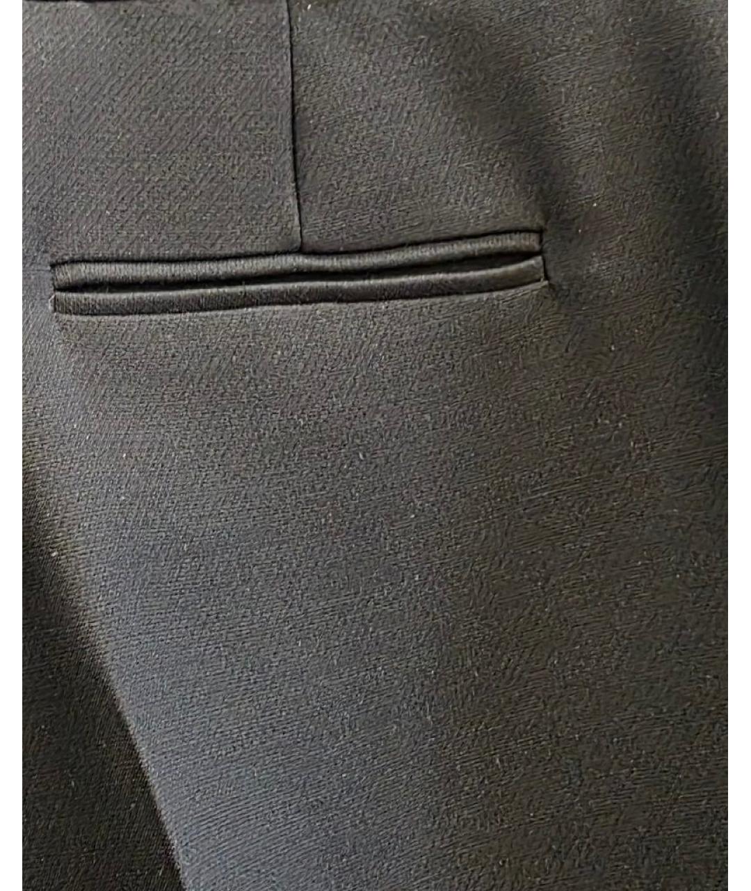 CHRISTIAN DIOR Черные шерстяные брюки узкие, фото 7