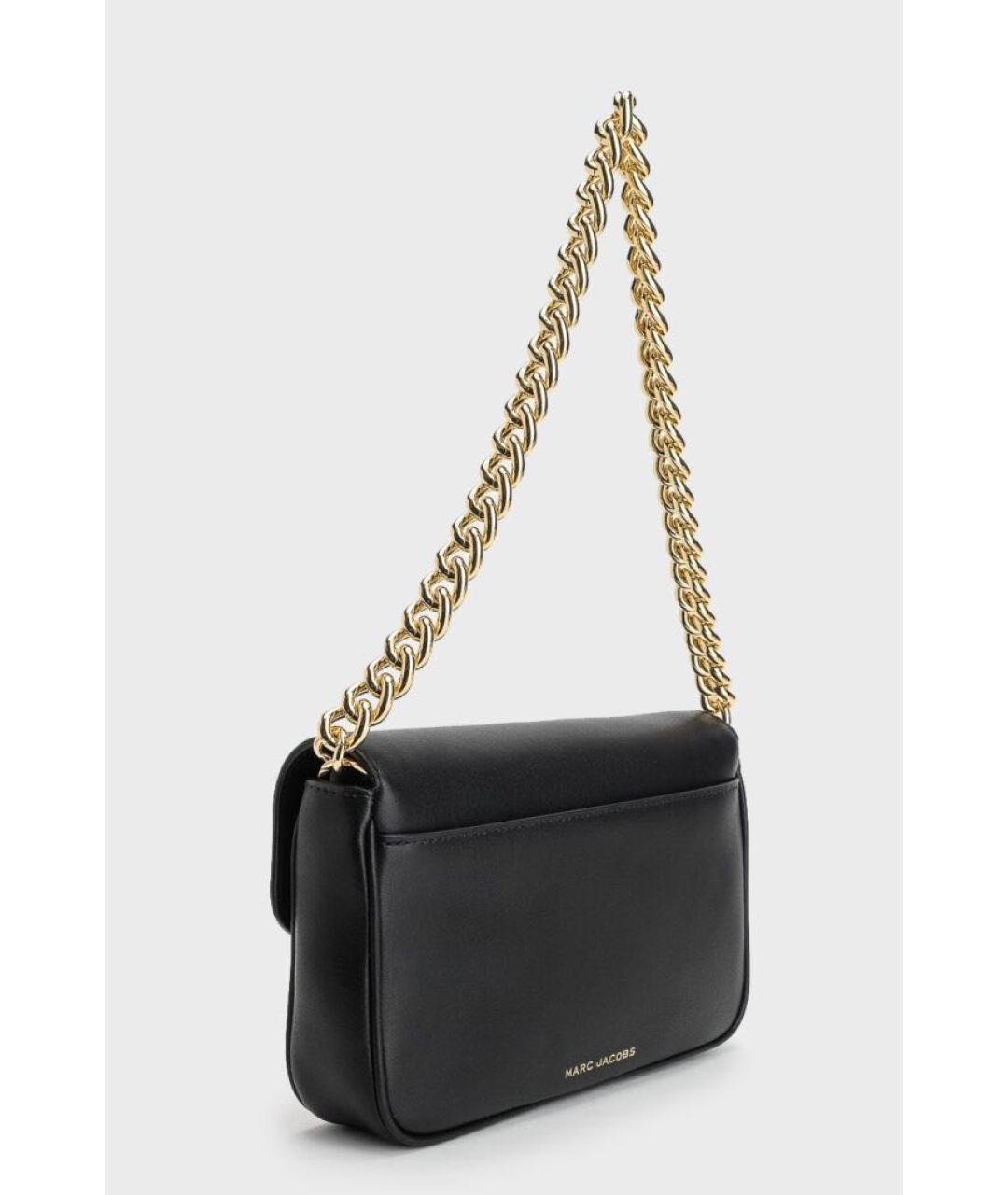 MARC JACOBS Черная кожаная сумка через плечо, фото 3