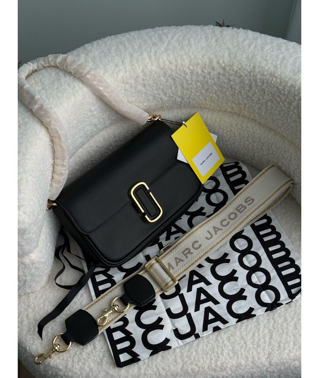 MARC JACOBS Черная кожаная сумка через плечо, фото 2