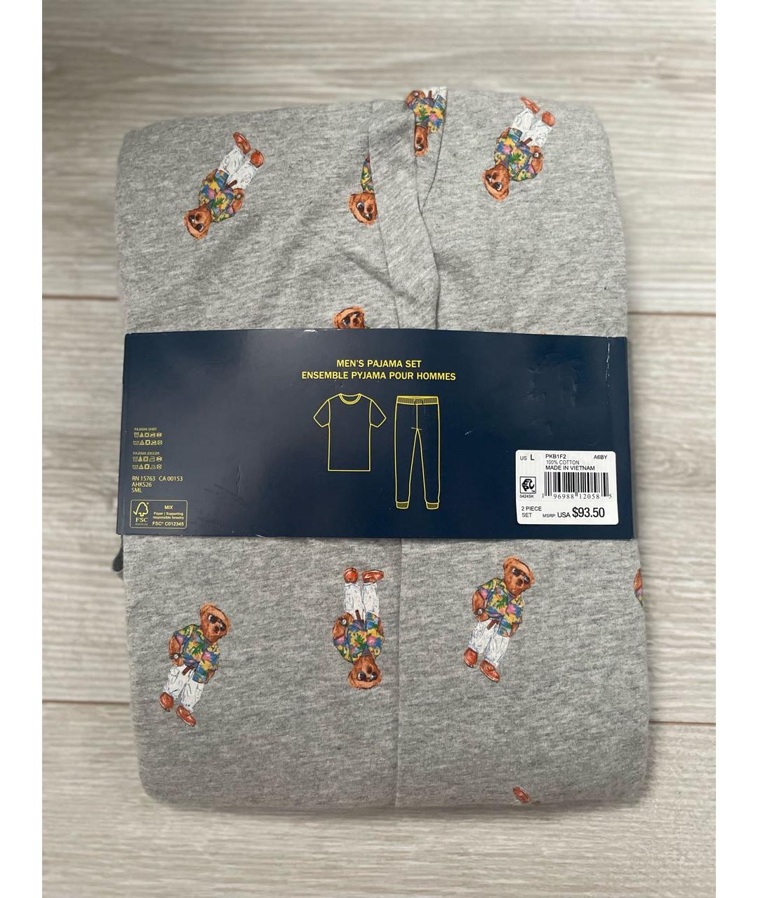 POLO RALPH LAUREN Серая пижама, фото 5