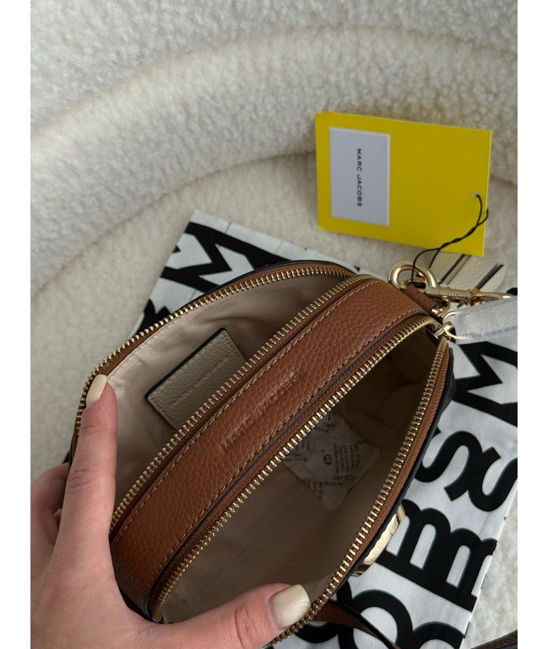 MARC JACOBS Черная кожаная сумка через плечо, фото 4