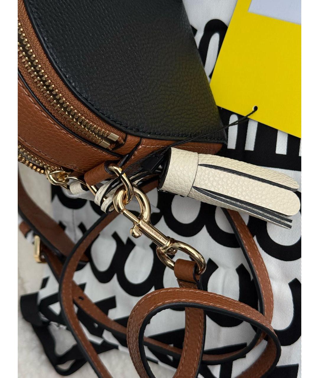 MARC JACOBS Черная кожаная сумка через плечо, фото 8