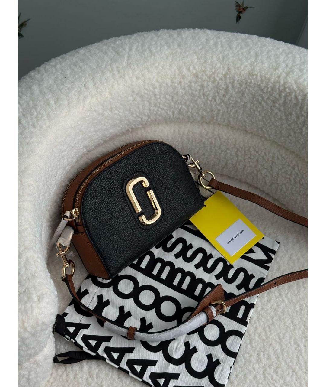 MARC JACOBS Черная кожаная сумка через плечо, фото 2