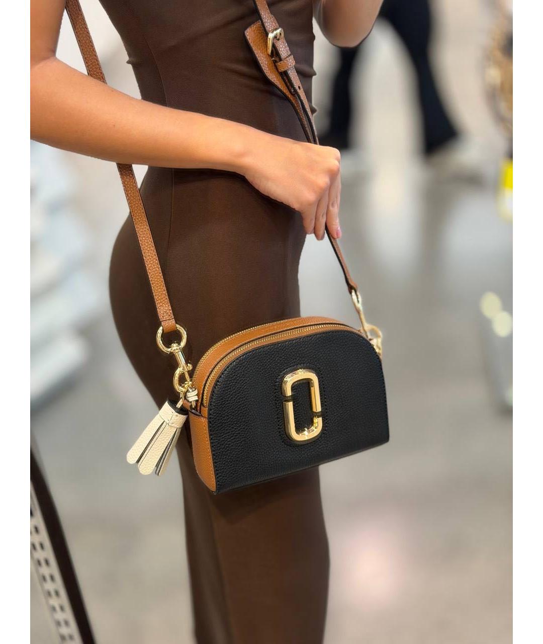 MARC JACOBS Черная кожаная сумка через плечо, фото 5