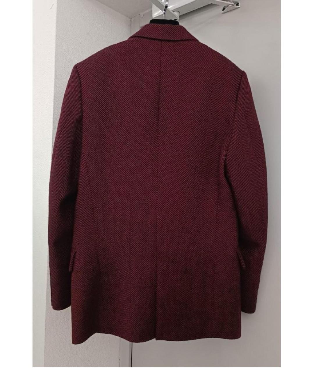 ALEXANDRE VAUTHIER Бордовый шерстяной жакет/пиджак, фото 2