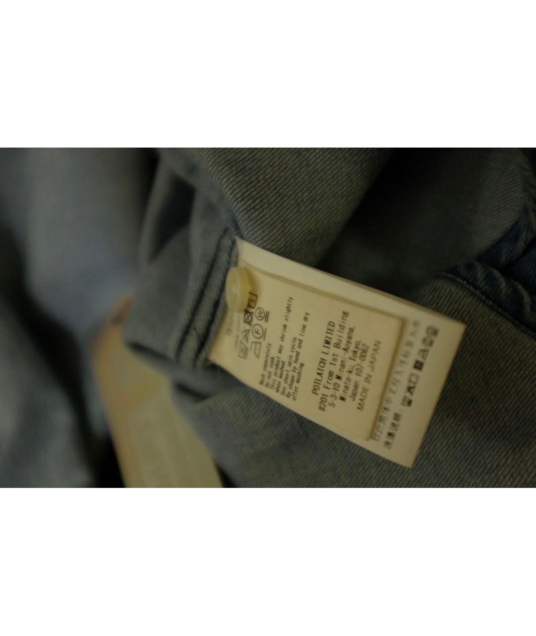 CAV EMPT Голубая хлопковая кэжуал рубашка, фото 5