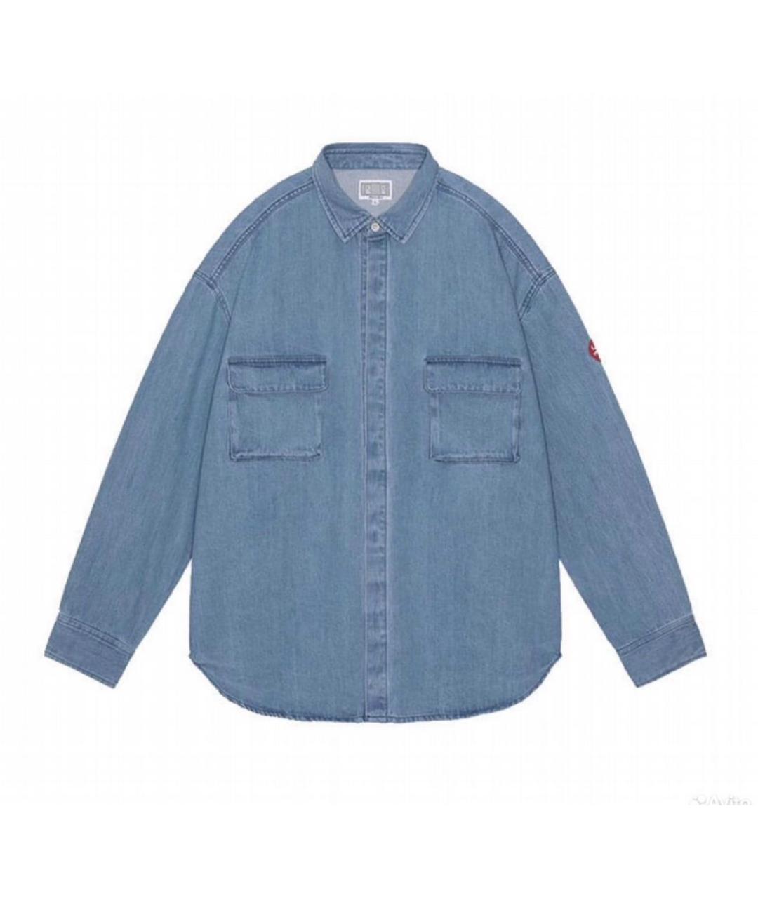 CAV EMPT Голубая хлопковая кэжуал рубашка, фото 6