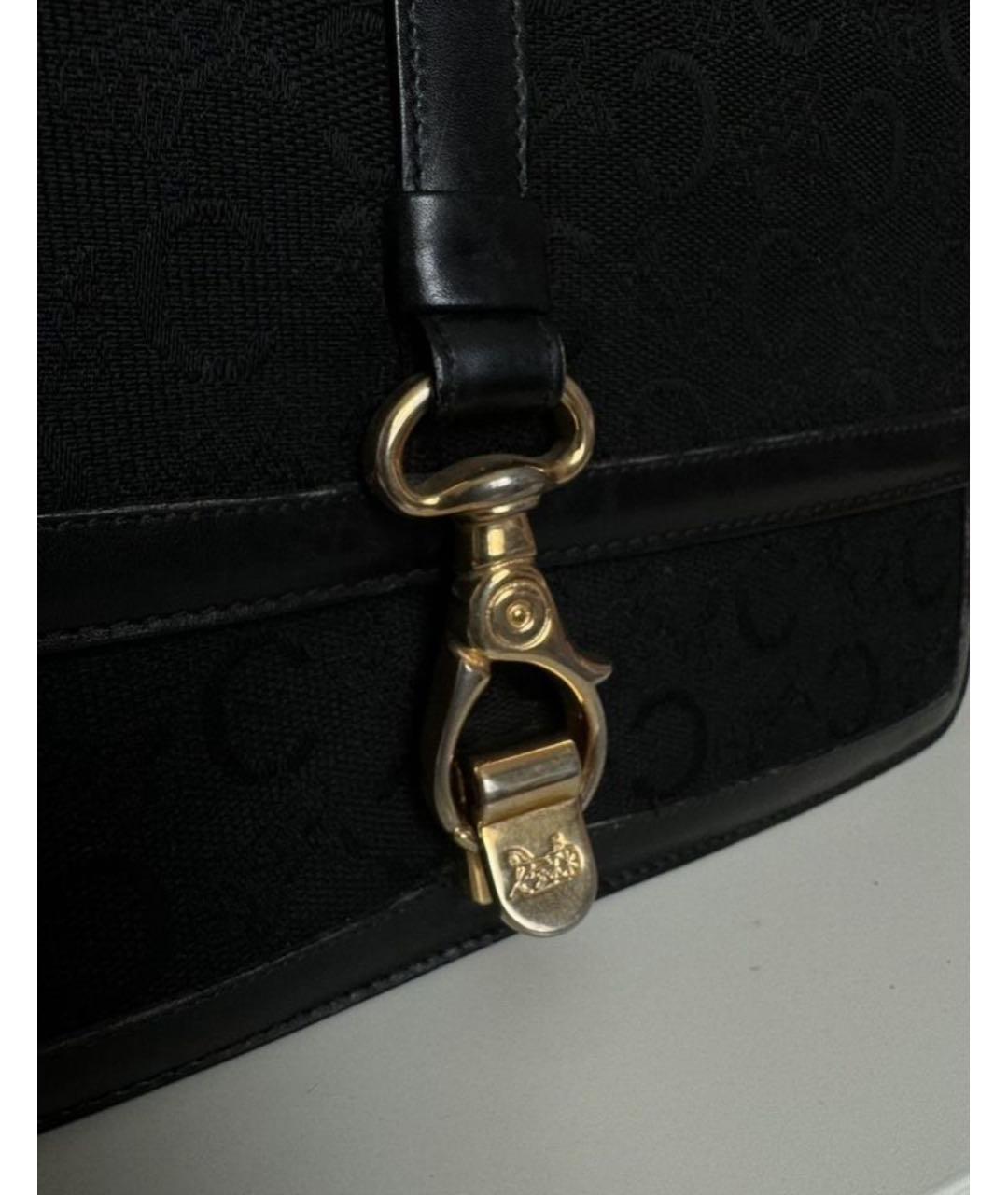 CELINE Черная кожаная сумка через плечо, фото 6