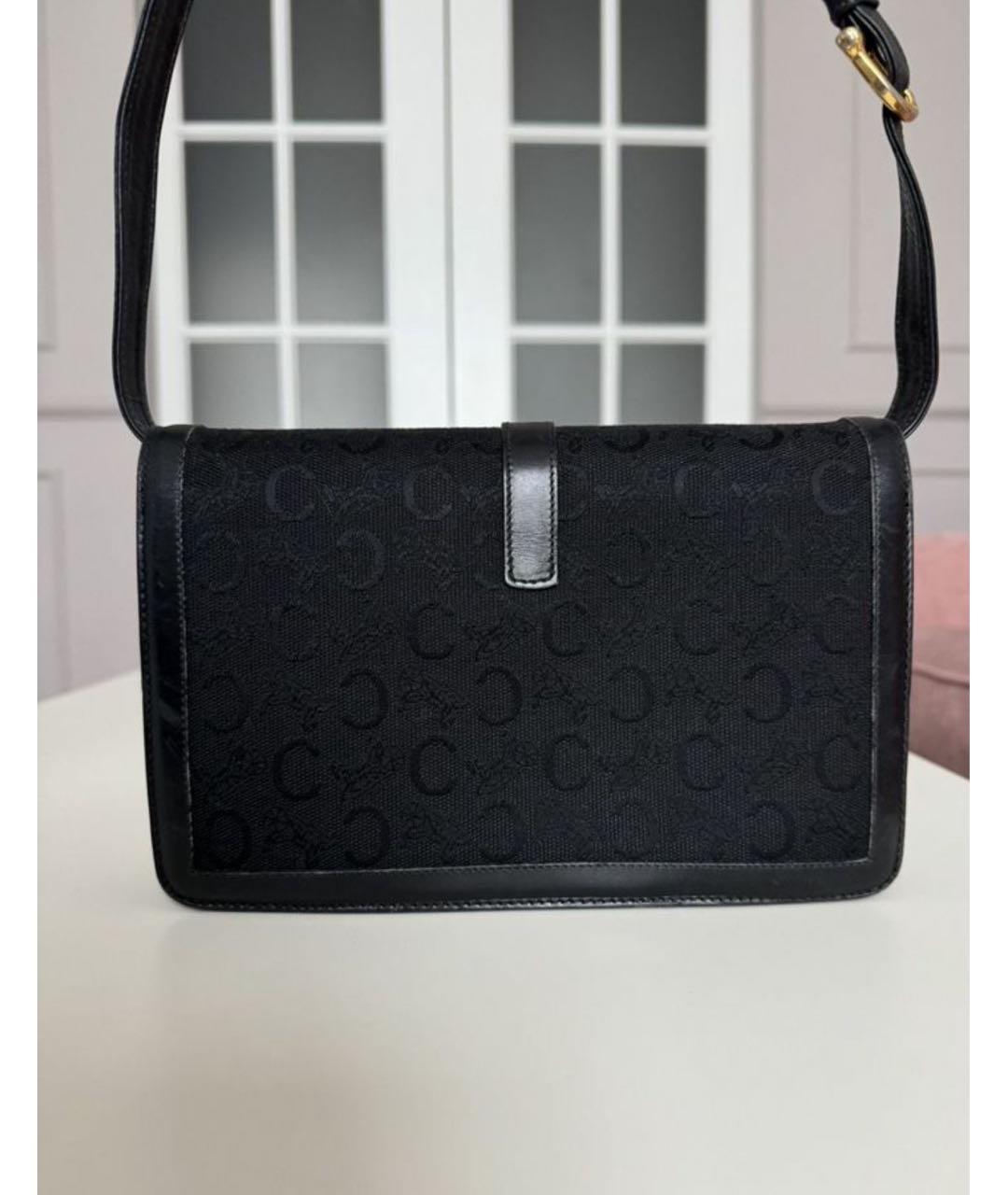 CELINE Черная кожаная сумка через плечо, фото 3