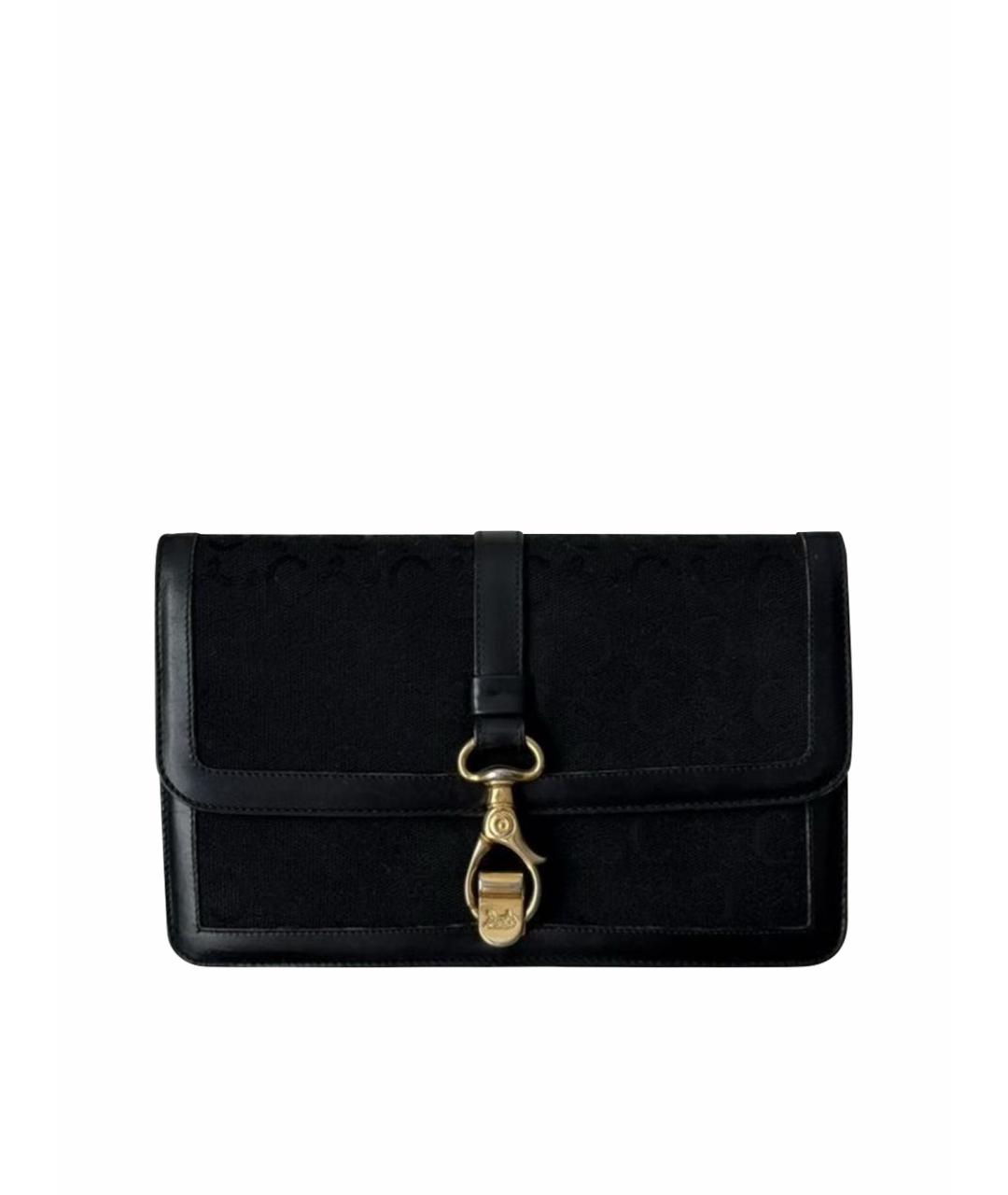 CELINE Черная кожаная сумка через плечо, фото 1