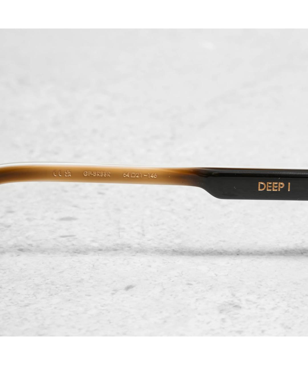 CHROME HEARTS Коричневые металлические солнцезащитные очки, фото 4