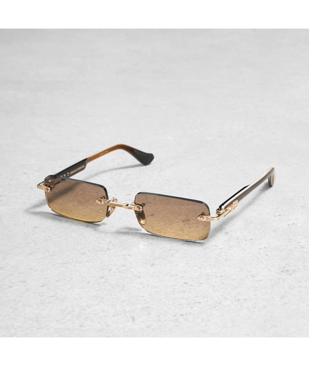 CHROME HEARTS Коричневые металлические солнцезащитные очки, фото 5