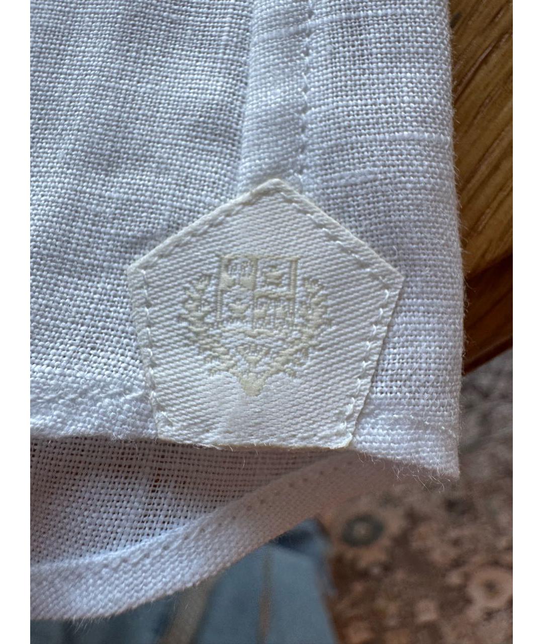 LORO PIANA Белая хлопковая рубашка, фото 3