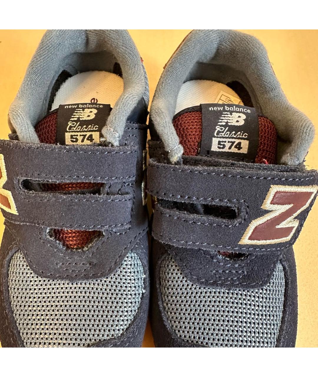 NEW BALANCE Темно-синие замшевые кеды, фото 3