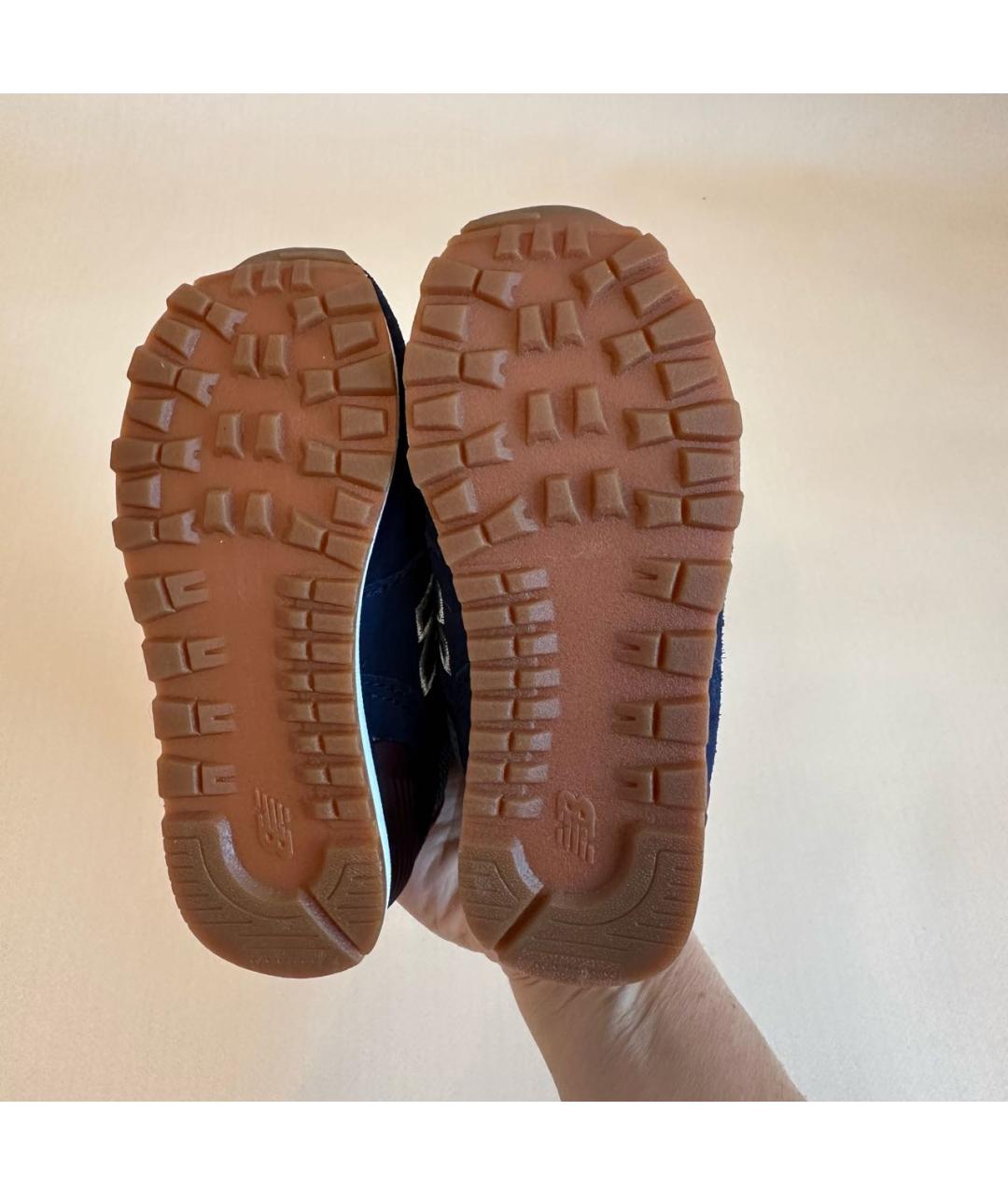 NEW BALANCE Темно-синие замшевые кеды, фото 4