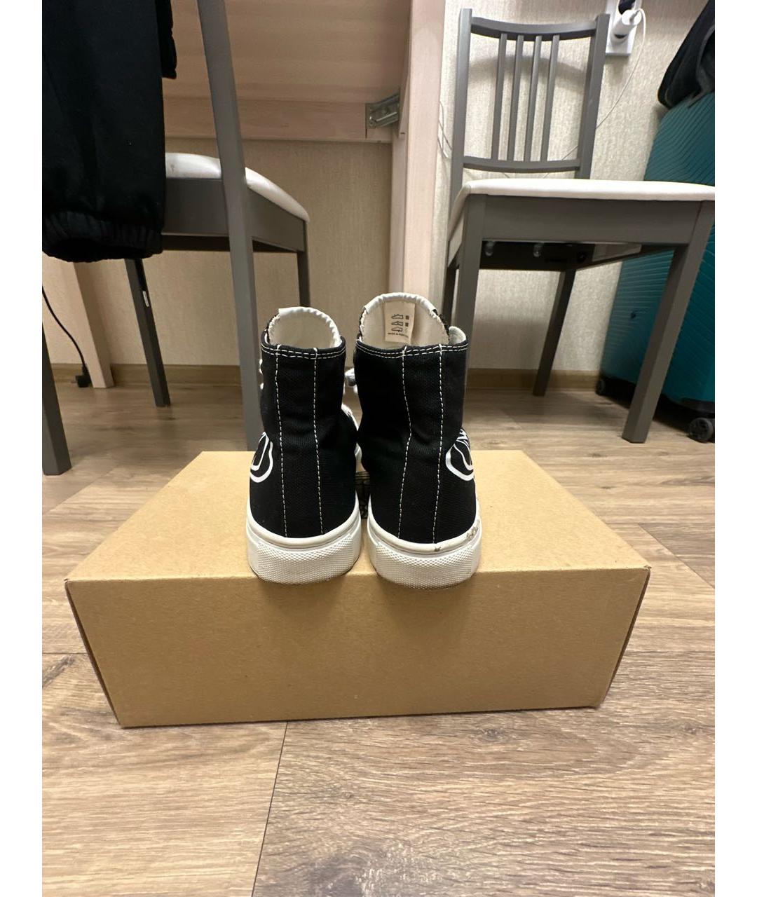 VIVIENNE WESTWOOD Черные текстильные кеды, фото 4