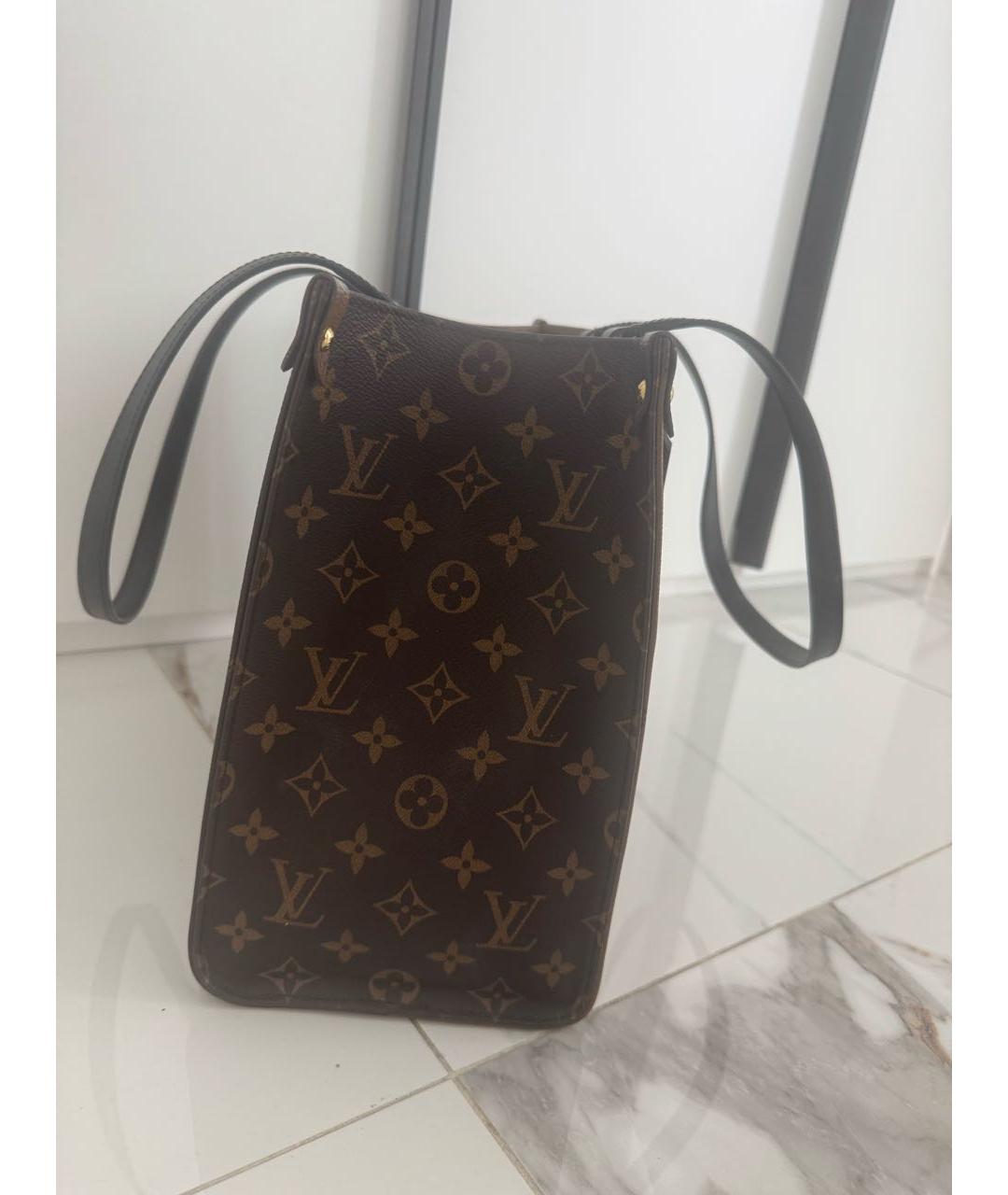LOUIS VUITTON Коричневая сумка тоут, фото 3
