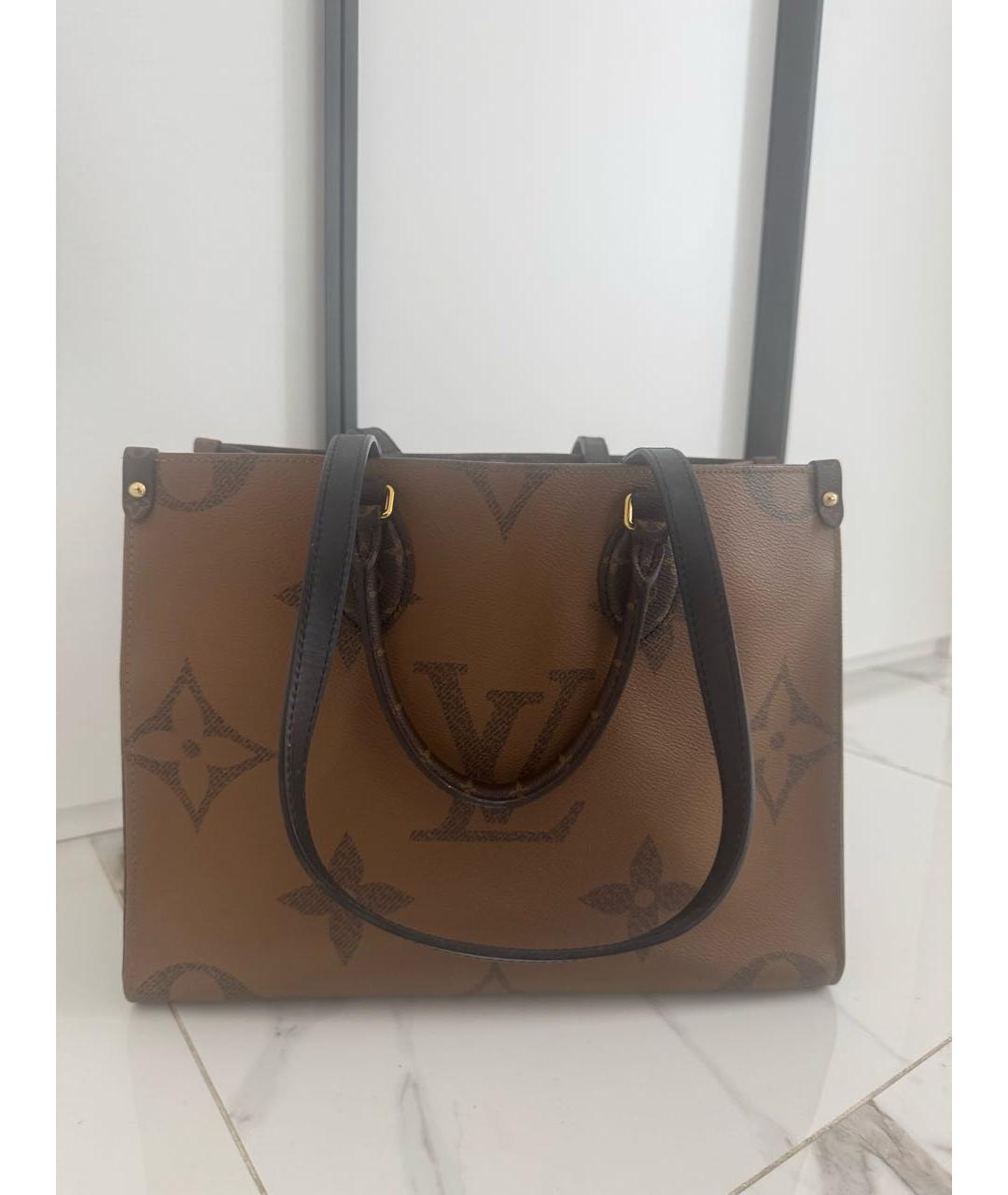 LOUIS VUITTON Коричневая сумка тоут, фото 5