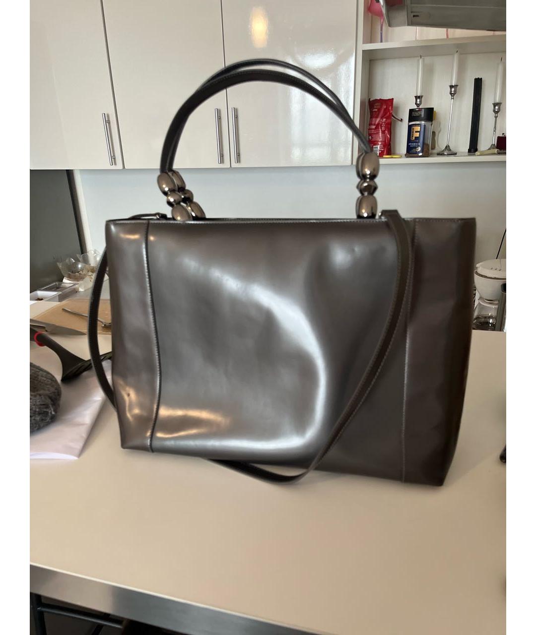 CHRISTIAN DIOR Серая сумка с короткими ручками, фото 3