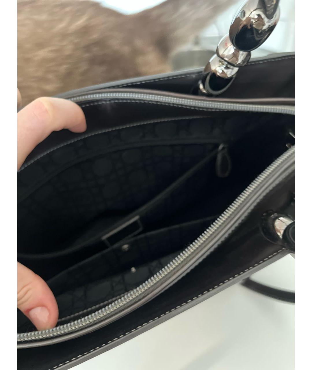 CHRISTIAN DIOR Серая сумка с короткими ручками, фото 4