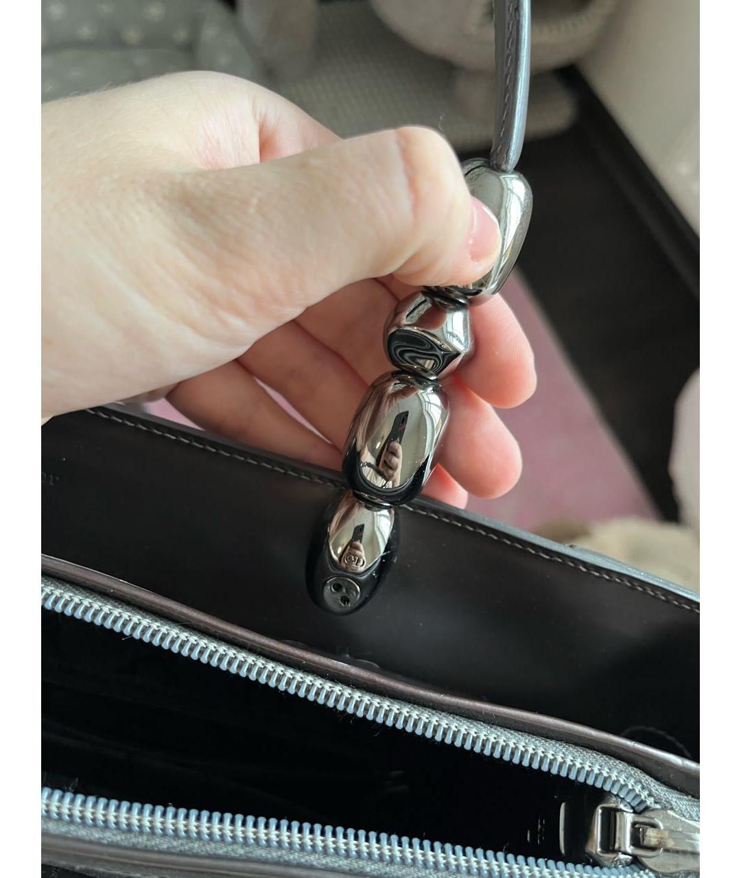 CHRISTIAN DIOR Серая сумка с короткими ручками, фото 7