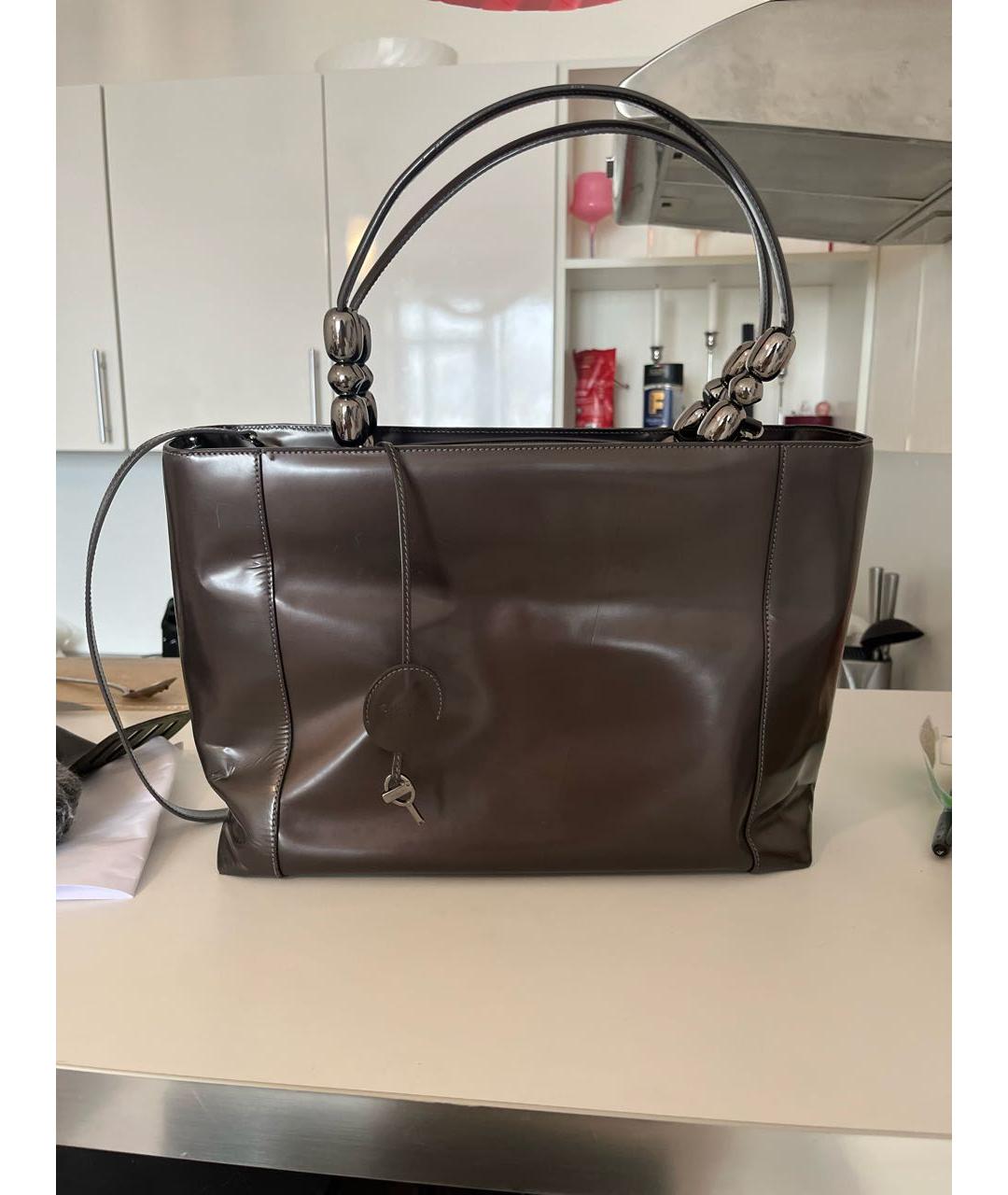 CHRISTIAN DIOR Серая сумка с короткими ручками, фото 9