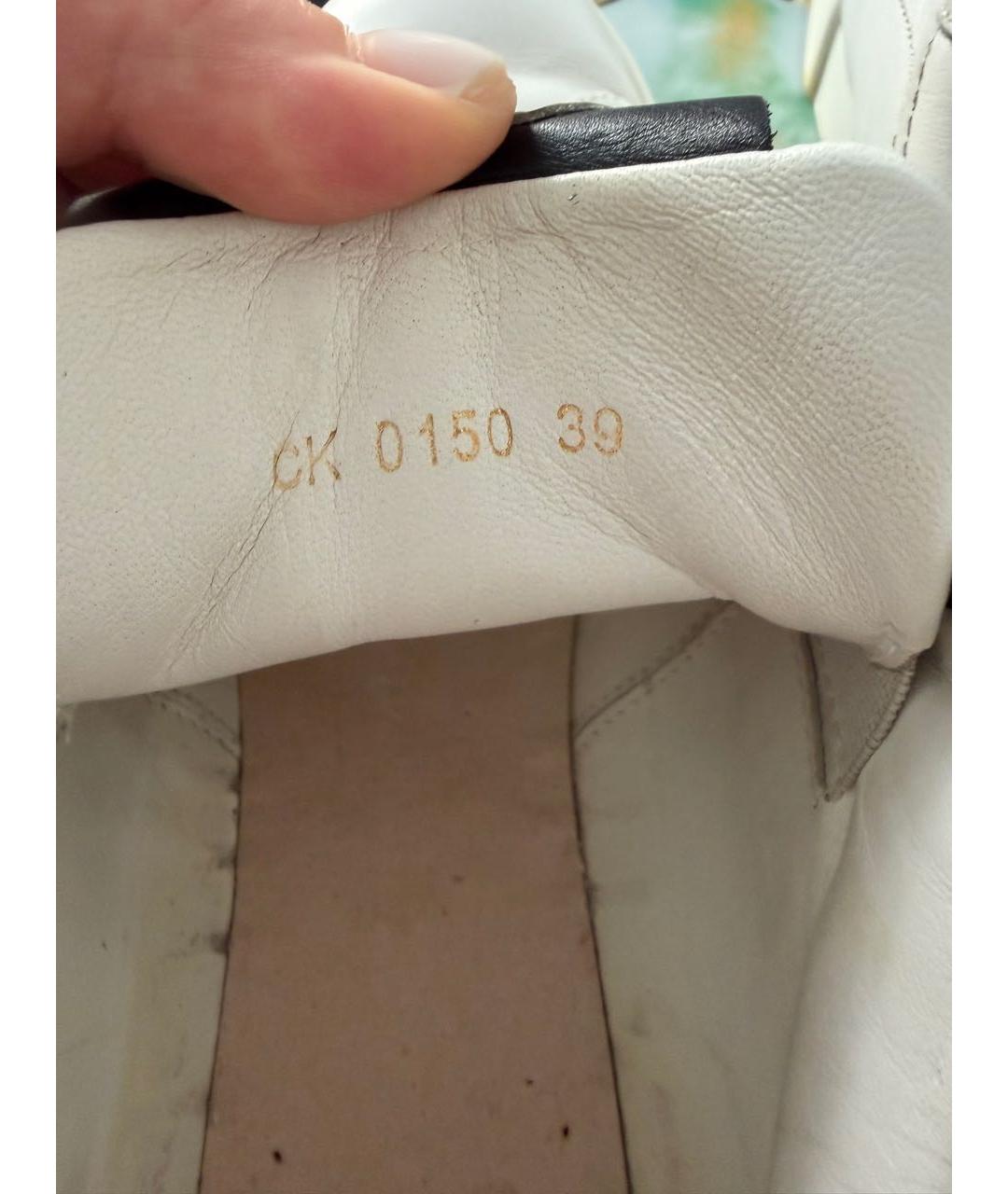 DOLCE&GABBANA Белые кожаные кроссовки, фото 7