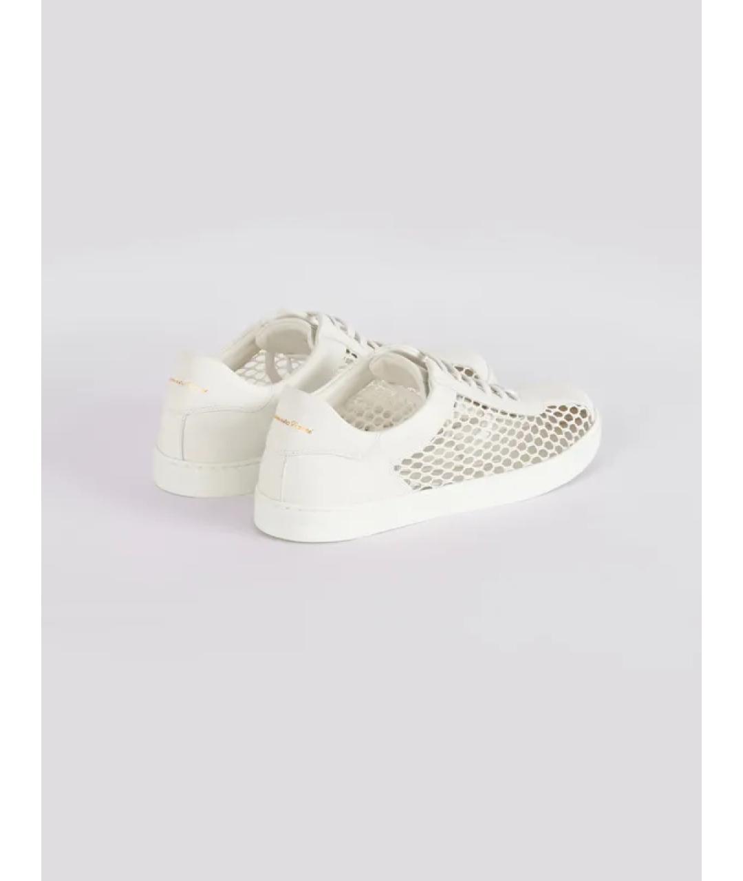 GIANVITO ROSSI Белые кожаные кеды, фото 3