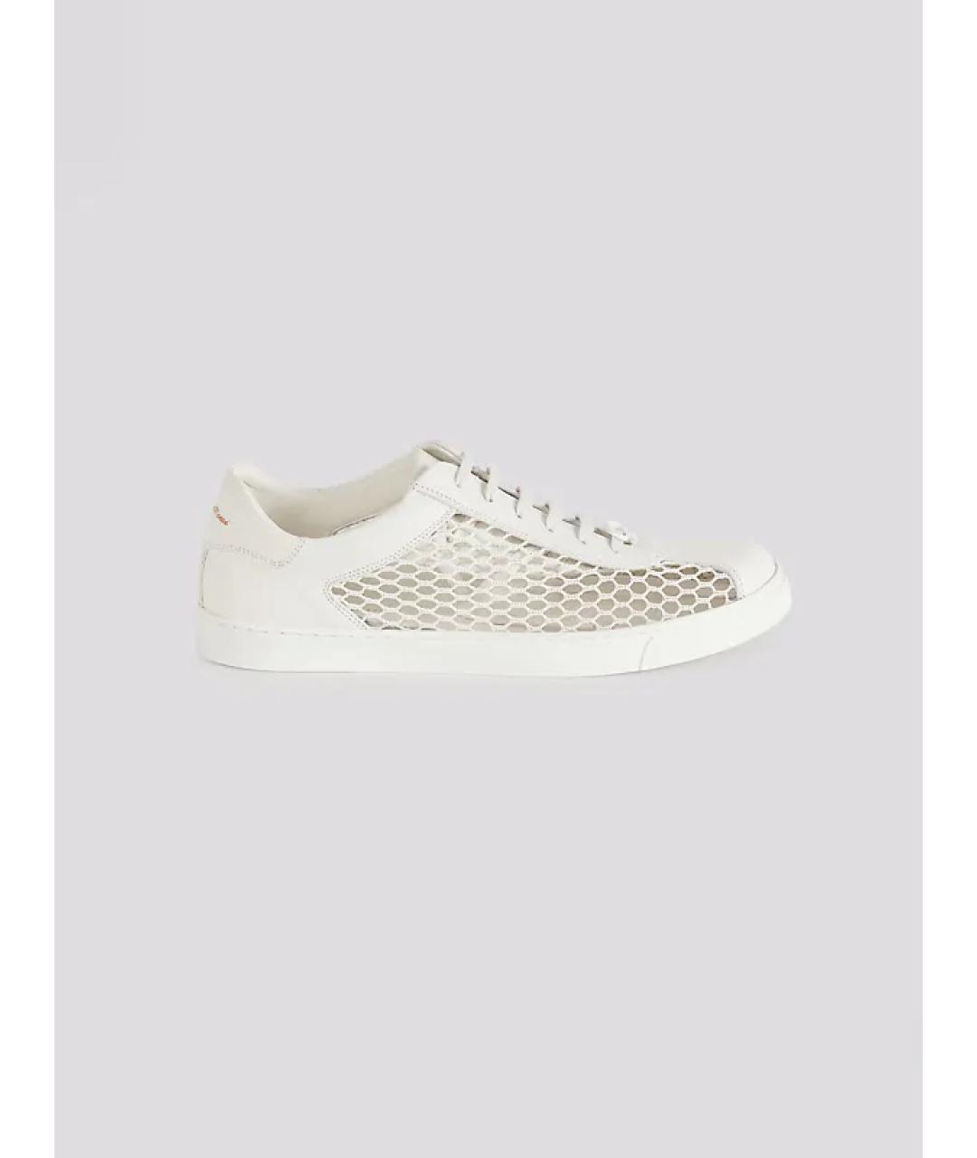 GIANVITO ROSSI Белые кожаные кеды, фото 5