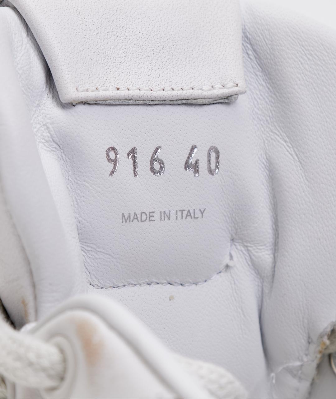 MIU MIU Белые кожаные кеды, фото 7