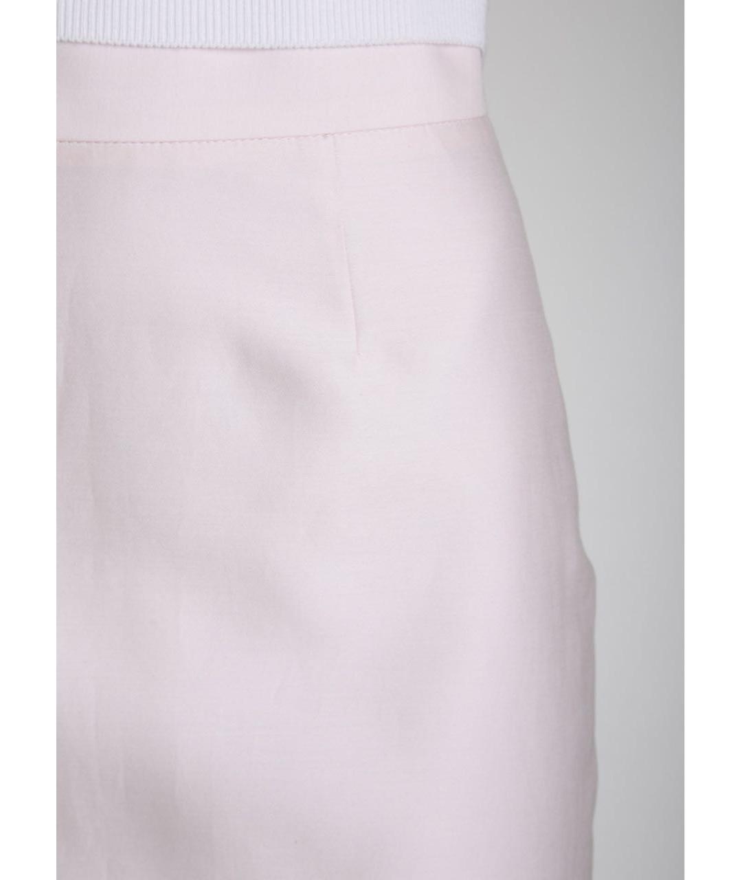 VALENTINO Розовая хлопковая юбка миди, фото 5