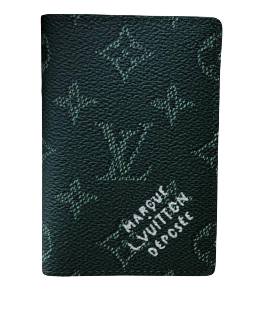 LOUIS VUITTON Коричневый кожаный кардхолдер, фото 1