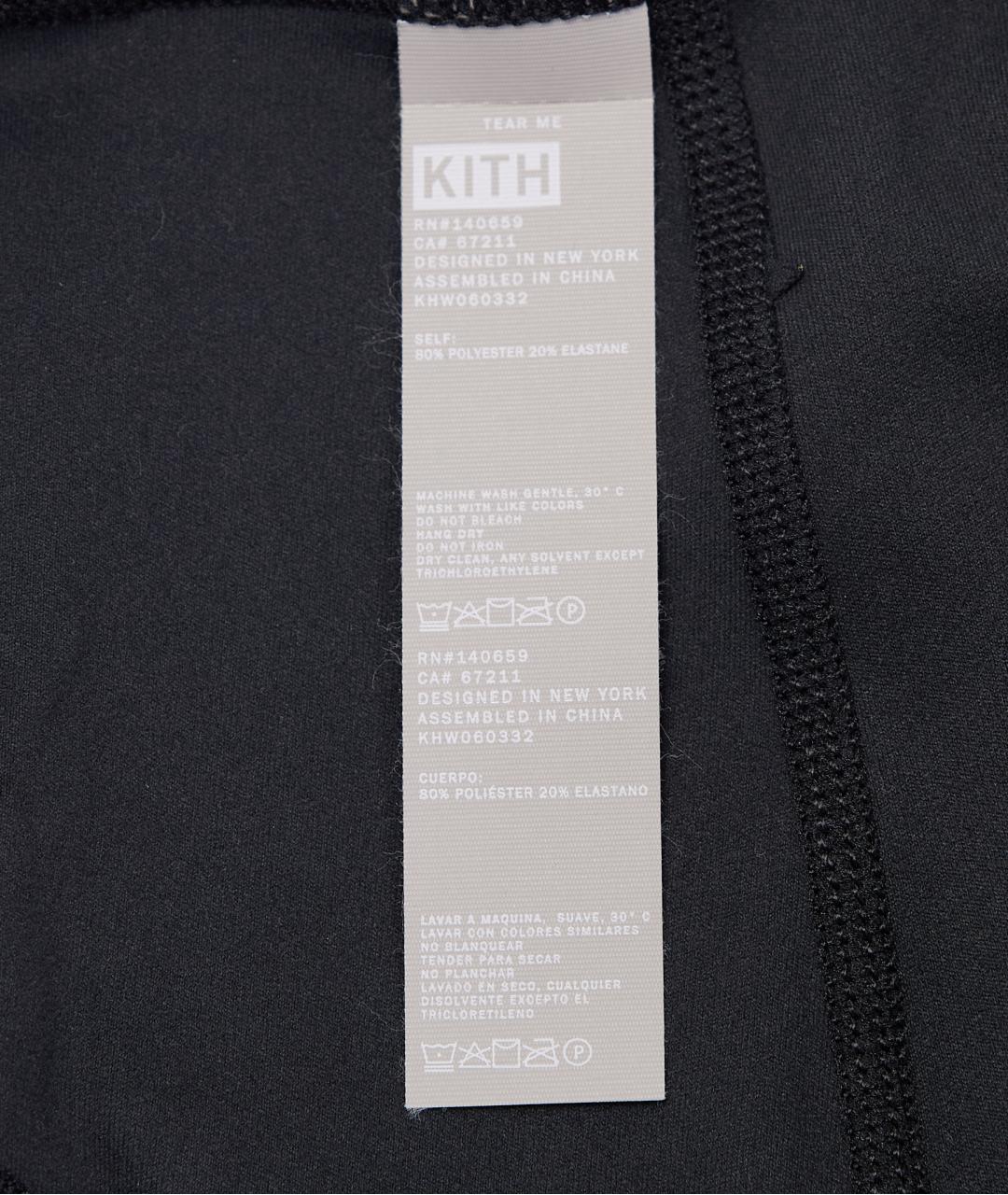 KITH Черные полиэстеровые шорты, фото 5