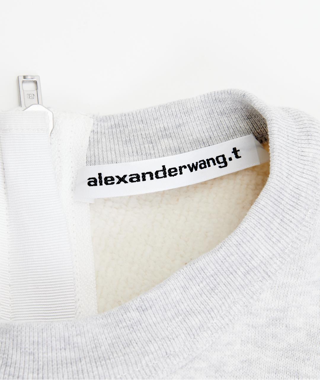 ALEXANDER WANG Белое хлопковое повседневное платье, фото 4