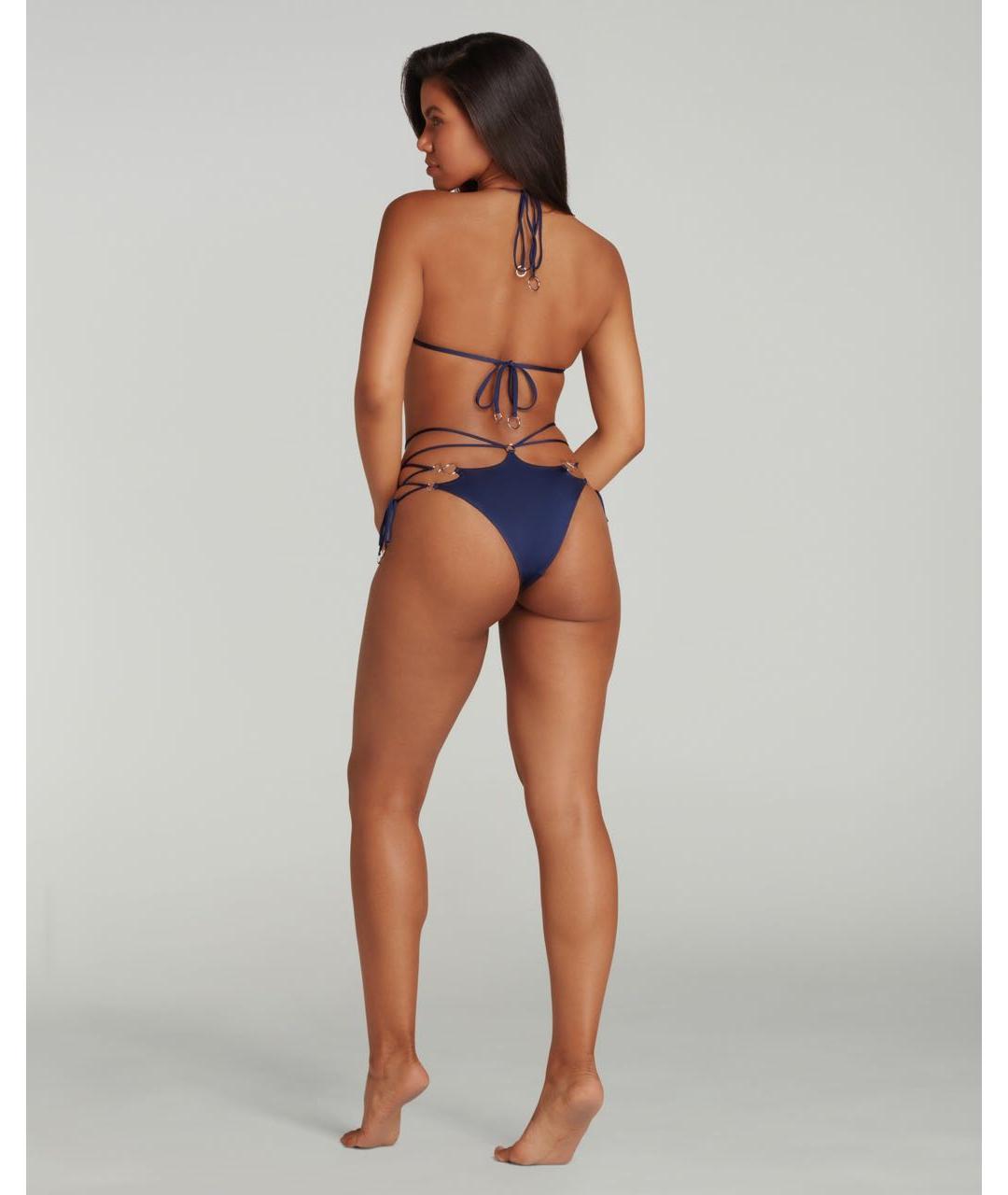 AGENT PROVOCATEUR Темно-синий полиамидовый купальник, фото 3