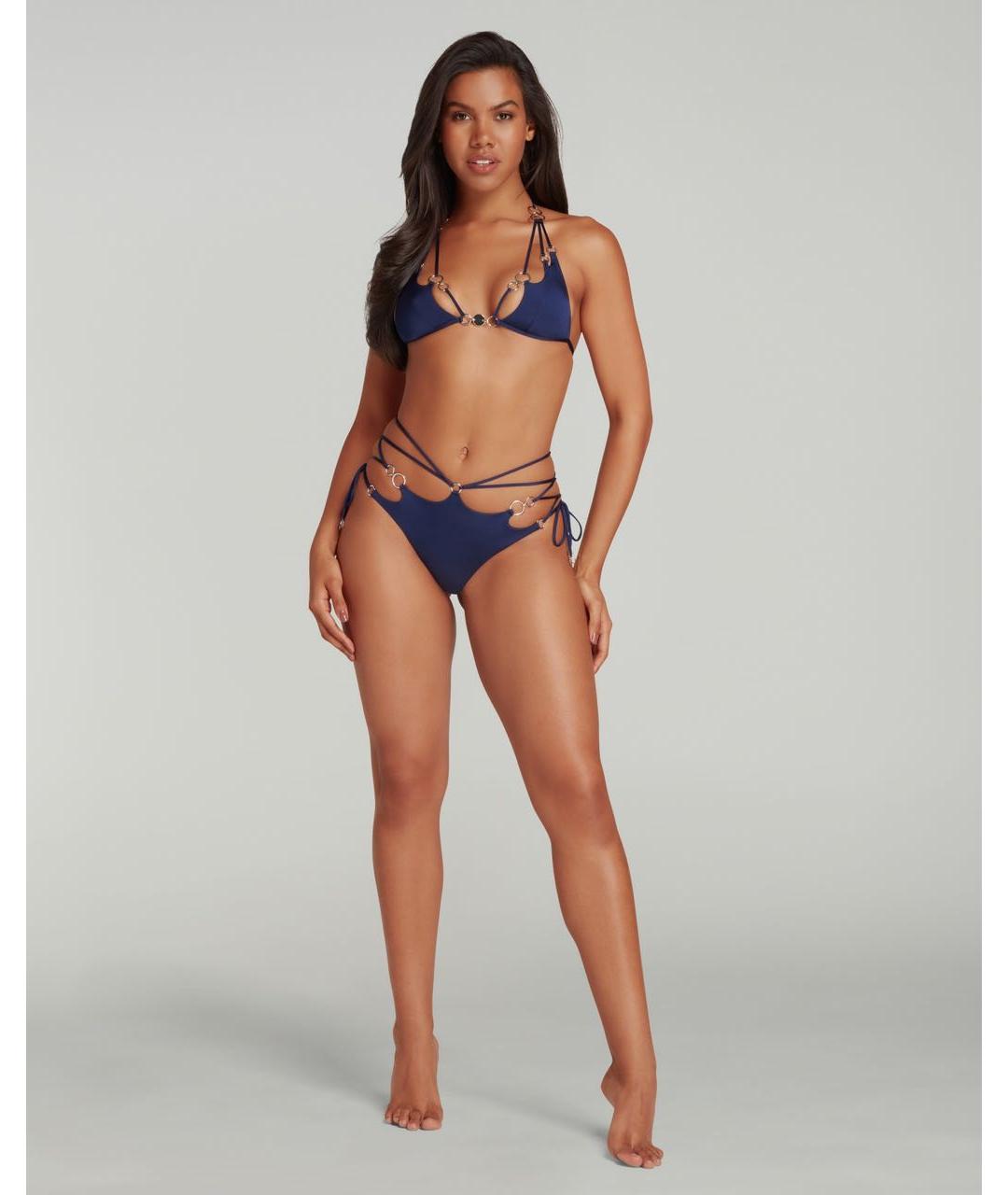 AGENT PROVOCATEUR Темно-синий полиамидовый купальник, фото 2